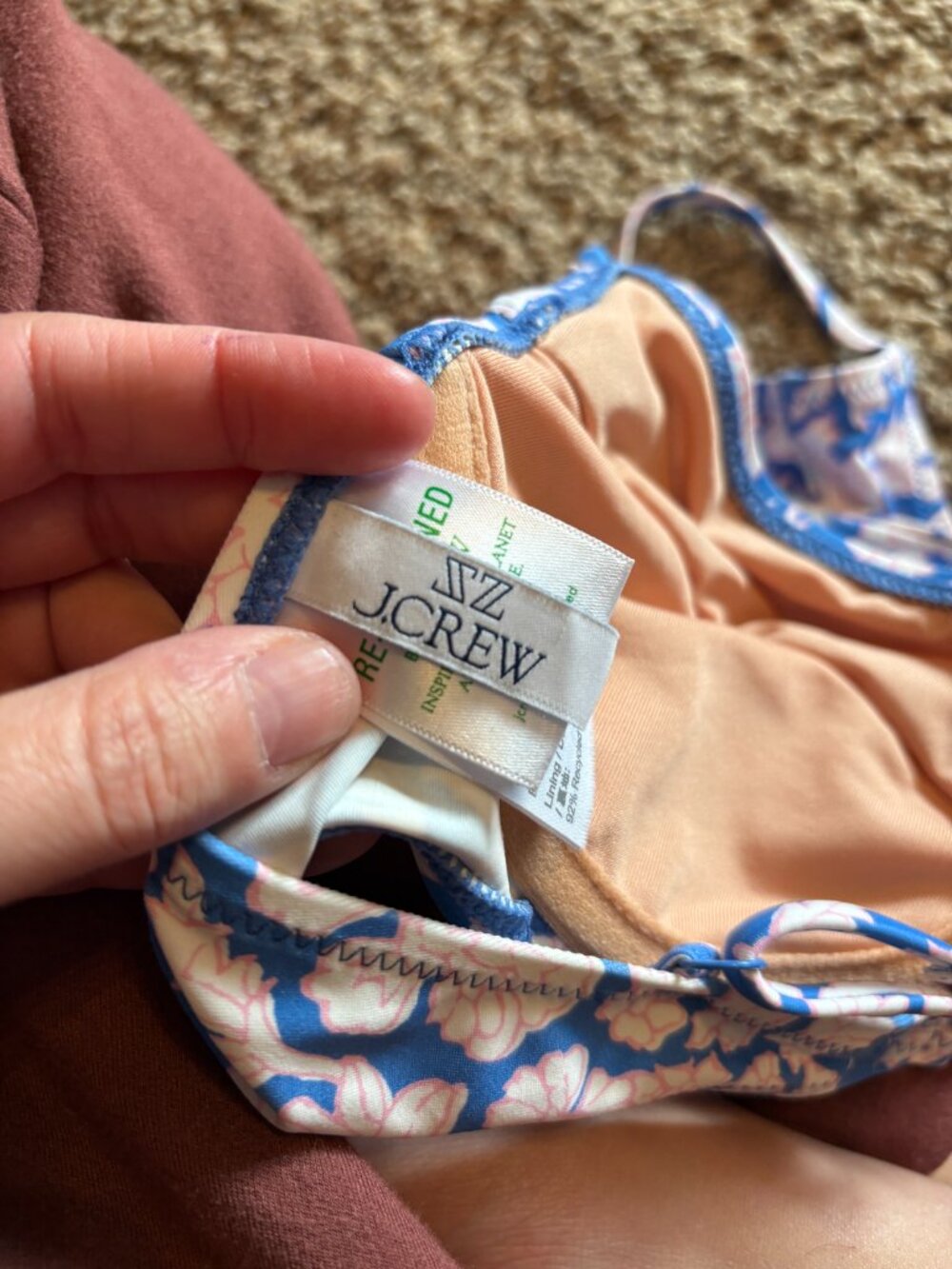 J. Crew paisley patterned bikini swimsuit - Picture 4 of 6